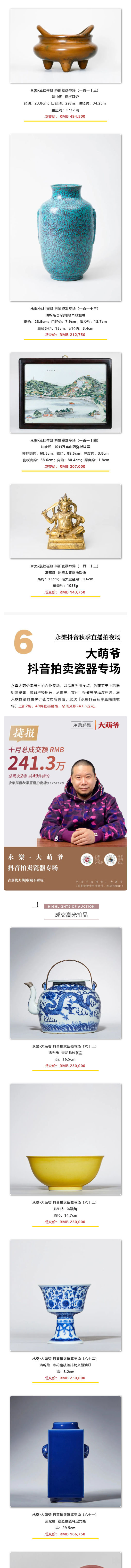 「永樂(lè)2024秋拍季」線上、線下總成交額5_16億元。直播拍夜場(chǎng)總成交8051萬(wàn)元，致謝全球藏家！_壹伴長(zhǎng)圖5_01.jpg